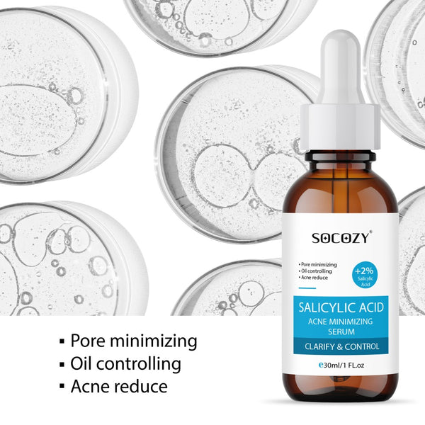 Socozy 2% Salicylic Acid Face Serum for Acne, Blackheads & Open Pores - 30ml